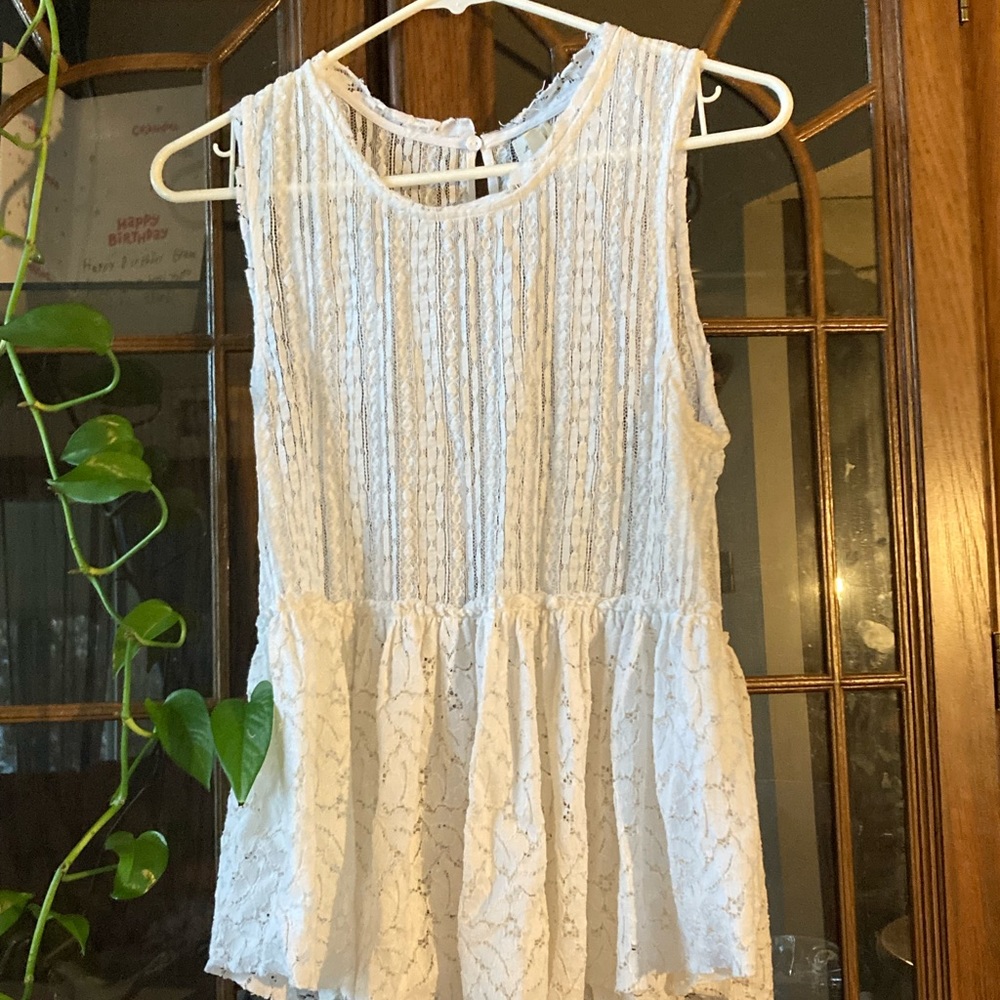 Meadow Rue Womens Sleeveless Blouse